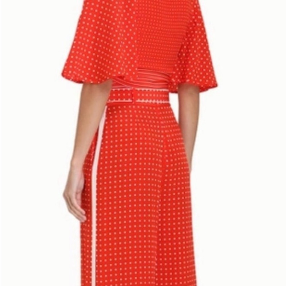 Zimmermann Red & white Polka Dot pants size 0. Wrap Top size 1 sold separately - Picture 8 of 16